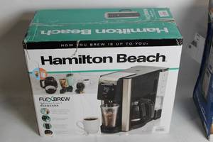 lot 13 image: Hamilton Beach FlexBrew 5-in-1 Coffee Maker with Damaged Box