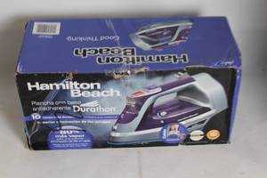 lot 27 image: Hamilton Beach Durathon Nonstick Soleplate Iron with Cord