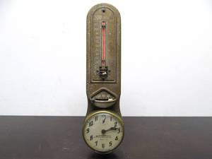 lot 41 image: Orig 1920s THE MINNEAPOLIS Industrial Heat Regulator wClock