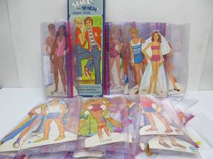 lot 140 image: Collection of Nice Condition Paper Dolls - Barbie etc