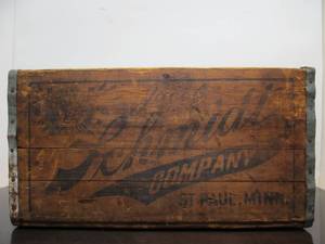 lot 149 image: Orig Antique Pre-Prohibition SCHMIDT Saint Paul Advertising Beer Crate