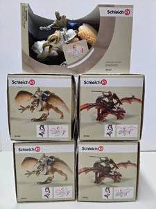 lot 108 image: 5 New in Box SCHLEICH World of History Knight Figures