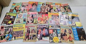 lot 193 image: Great Lot of Vintage 1970s era PRO WRESTLING Magazines
