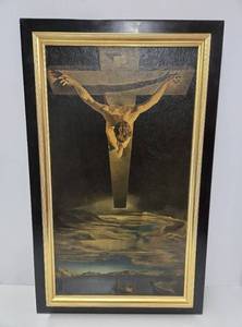 lot 194 image: Vintage 1950s SALVADO DALI Framed Print - Christ of St. John of The Cross