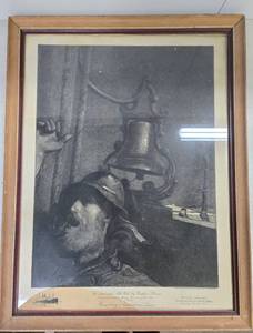 lot 271 image: Awesome Original 1906 Steamship Advertising Artwork wWinslow Homer Etching 