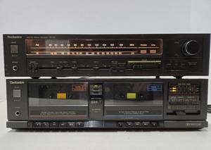 lot 316 image: Working Vintage TECHNICS Stereo Receiver & Cassette Deck