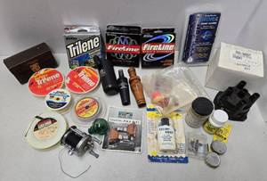 lot 321 image: Group of Fishing Items & 3 DuckBird Calls