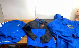 lot 324 image: Group of 3 Different SAINT BERNARDS (Saint Paul) High School Football Jackets
