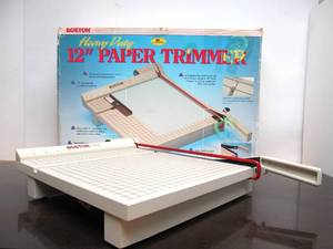 lot 326 image: BOSTON 12 Paper Cutter Heavy Duty In Original Box