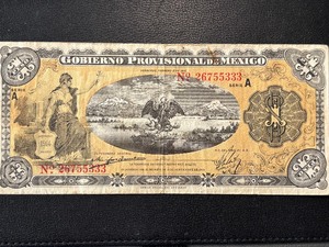 lot 2 image: Mexico 1 Peso Bill