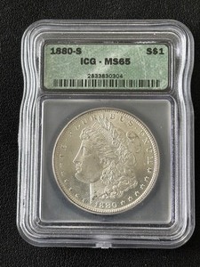 1880-S Morgan Dollar ICG MS65