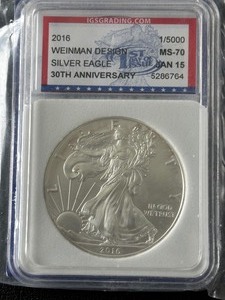 2016 Silver Eagle IGS MS70