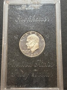 lot 44 image: 1971-S Eisenhower Silver Dollar Proof