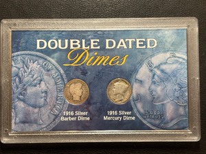 lot 45 image: Double Dated Dimes