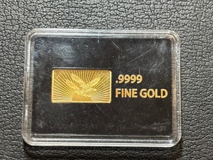 lot 54 image: 13 Gram .9999 Fine Gold Bar