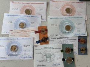 lot 200 image: Uncirculated Presidential Dollar Coins