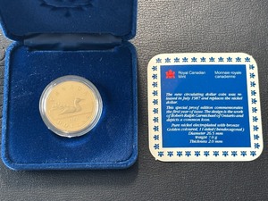 lot 75 image: 1987 Canada Dollar Loonie Proof