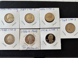 lot 111 image: Washington Quarter Proofs