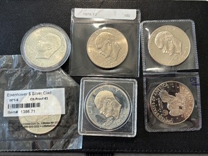 lot 112 image: Eisenhower Silver Dollars