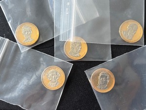 lot 133 image: Presidential Dollars Gold and Silver Plated