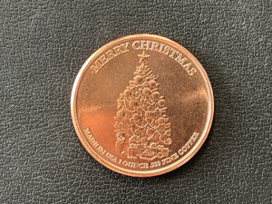 lot 136 image: 1 Ounce .999 Fine Copper Round