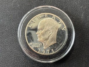 lot 138 image: 1971-S Eisenhower Silver Dollar Proof