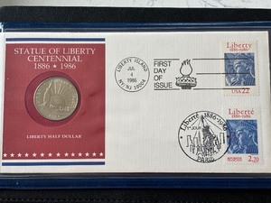 lot 156 image: 1986-D Statue of Liberty Half Dollar