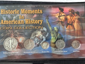 lot 157 image: Historic Moments in History Coin Collection