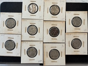lot 184 image: Buffalo Nickels