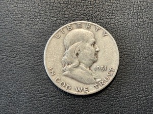 lot 28 image: 1951-S Franklin Half Dollar