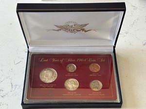 lot 50 image: Last Year 1964 Silver Coin Set