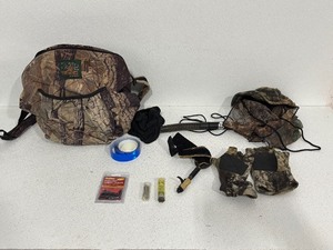 lot 5 image: Bow Hunting Items and Backpack