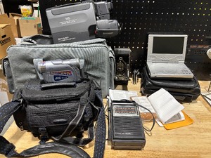 lot 71 image: Video Recorder, DVD Player, Vintage Radios