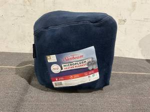 lot 103 image: Sunbeam King Blanket Poseidon Microplush, 12 Heat Settings, 12-Hour Auto Shut-Off, Electric Heated Blanket with Controller