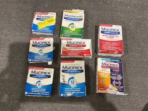 lot 152 image: LOT OF 8 Mucinex Medicine