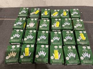 lot 153 image: LOT OF 24 Holiday Time 100-Count LED Mini Christmas Lights with Green Wire