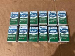 lot 254 image: LOT OF 12 Colace 2-in-1 Stool Softener with Stimulant Laxative Tablets, 100 mg, 30 ct