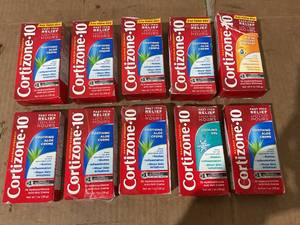 lot 256 image: LOT OF 10 Cortizone 10 Soothing Aloe Creme 1 ounce Tube Flexible Packaging
