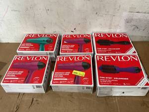 lot 276 image: LOT OF 6 Revlon Hair Tools