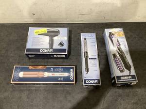 lot 618 image: LOT OF 4 Conair Hair Tools