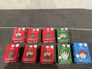 lot 163 image: LOT OF 9 Holiday Time Mini Lights
