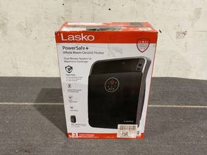 lot 176 image: Lasko 18 1500W Whole Room Ceramic Console Space Heater with Remote
