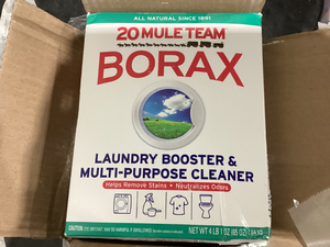 lot 651 image: LOT OF 4 20 Mule Team All Natural Borax Laundry Detergent Booster & Multi-Purpose Household Cleaner, 65 Ounce