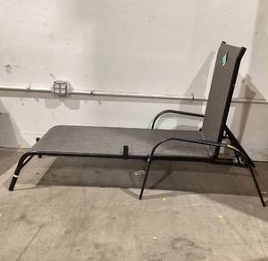 lot 655 image: Mainstays Heritage Park Outdoor Patio Steel Stacking Chaise Lounger