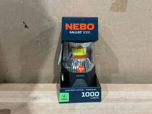 lot 394 image: NEBO Galileo Lantern, Powerful, Rechargeable, Durable and Water-Resistant Lantern & Power Bank with 5 Light Modes,Black
