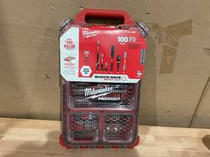 lot 408 image: Milwaukee SHOCKWAVE Impact Duty Driver Bit PACKOUT Set - 100PC