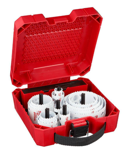 lot 536 image: 19PCS Milwaukee Hole Dozer Electricians Bi-Metal Hole Saw Set