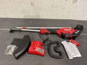 lot 84 image: Milwaukee 2825-21ST M18 String Trimmer Kit w QUIK-LOK