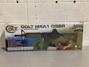 lot 551 image: Soft Air USA Colt M4A1 CQBR wAdjustable Hop-Up Dark EarthTan, 453 FPS 6mm