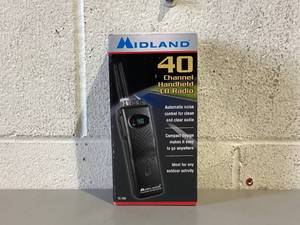 lot 561 image: Midland - 75-785 4 Watts of Power Handheld CB Radio - Durable Radio with HiLo Power Settings and Squelch Control Mobile Radio